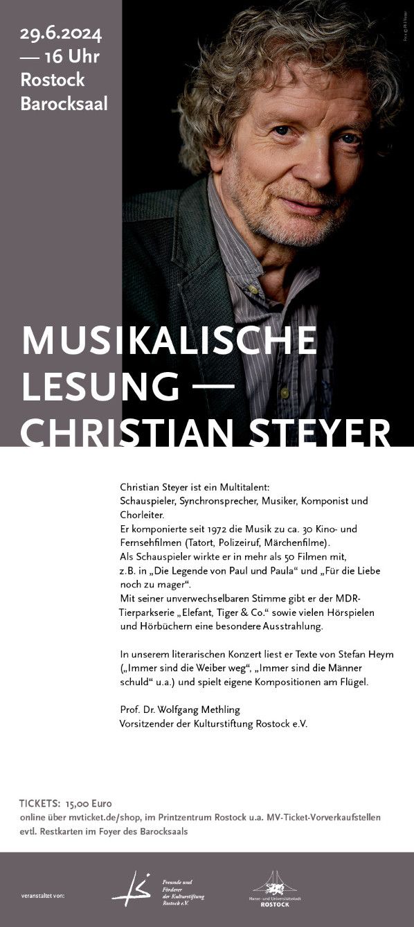Musikalische Lesung – Christian Steyer 